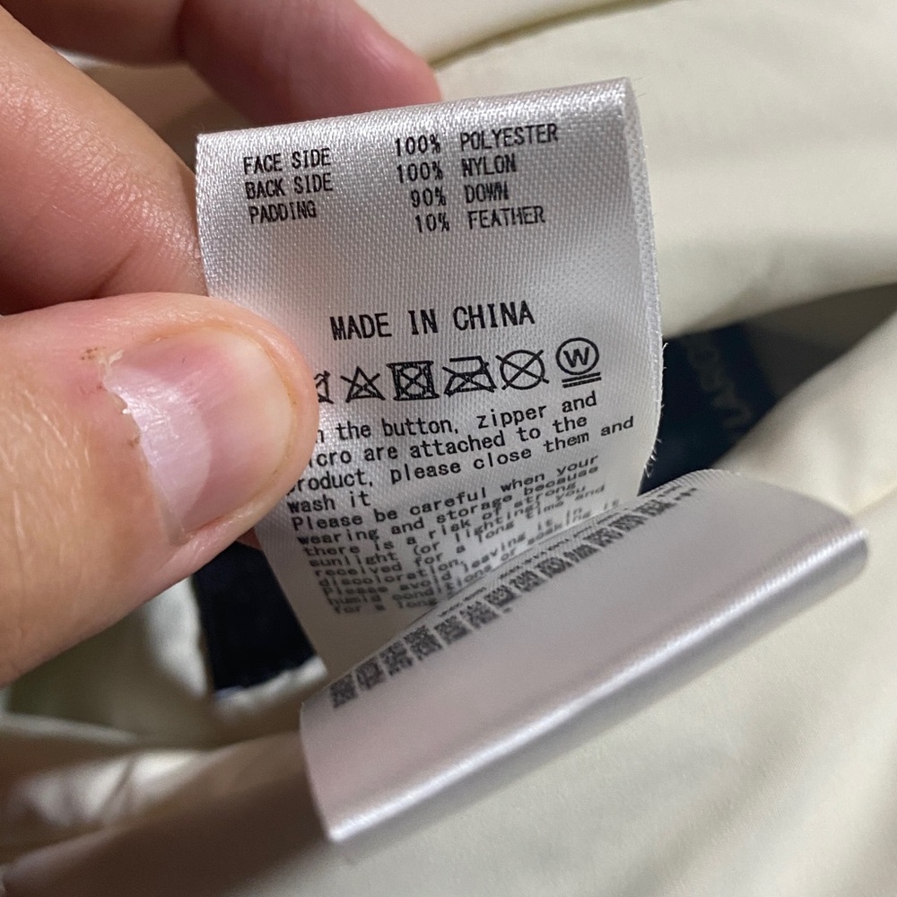 First Down USA Bubble Down Jacket Reversible Blac… - image 9